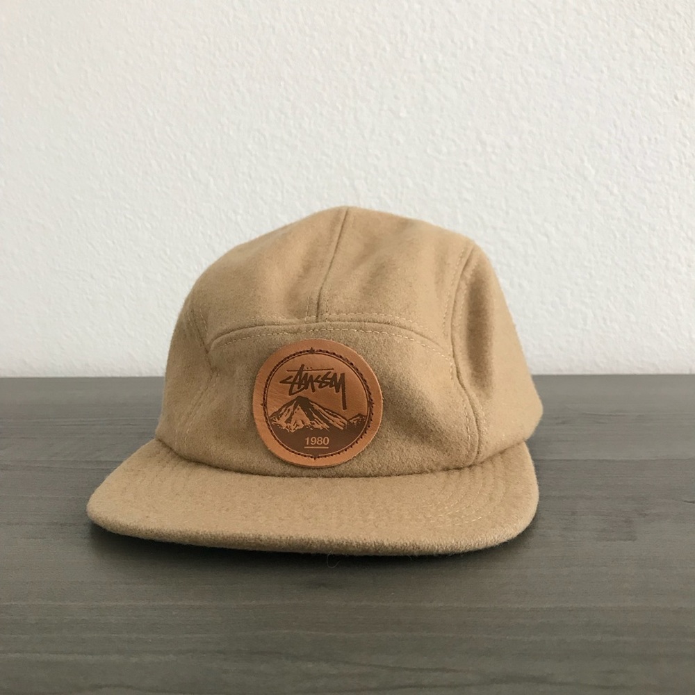 Stussy Wool 5 Panel Hat - Tan